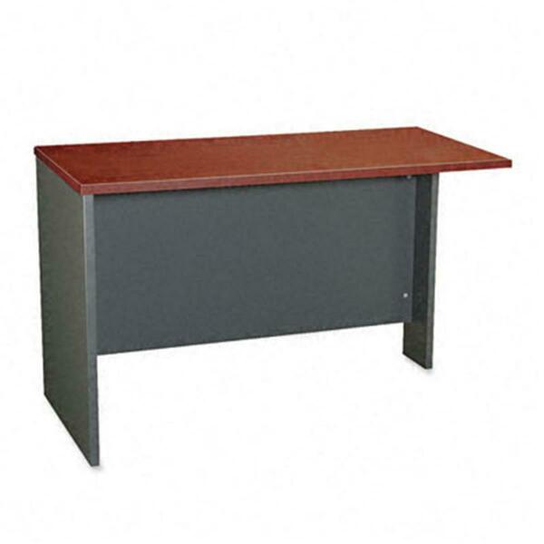 Bush Furniture Outlet Store Series C Return Bridge- 47-3/4w x 23-3/8d x 29-7/8h- Hansen Cherry/Graphite Gray WC24424